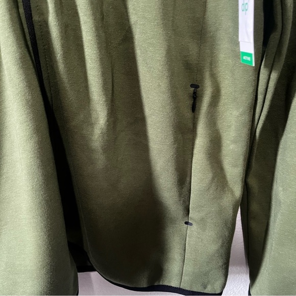 DIP-NWT Green Long Sleeve Zip Up Sweatshirt Size L - Picture 3 of 5